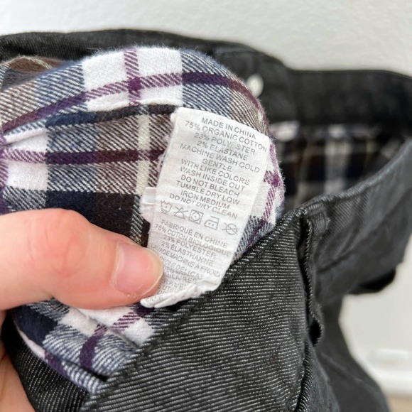 [Prana] Dark Wash Denim Mid Rise Flannel Lined Straight Leg Boyfriend Jeans Sz 6 - Picture 11 of 12